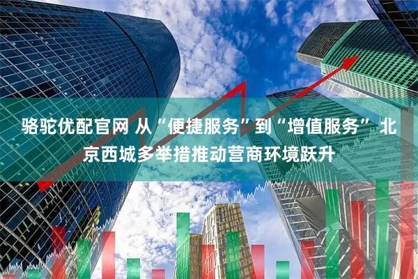 骆驼优配官网 从“便捷服务”到“增值服务” 北京西城多举措推动营商环境跃升